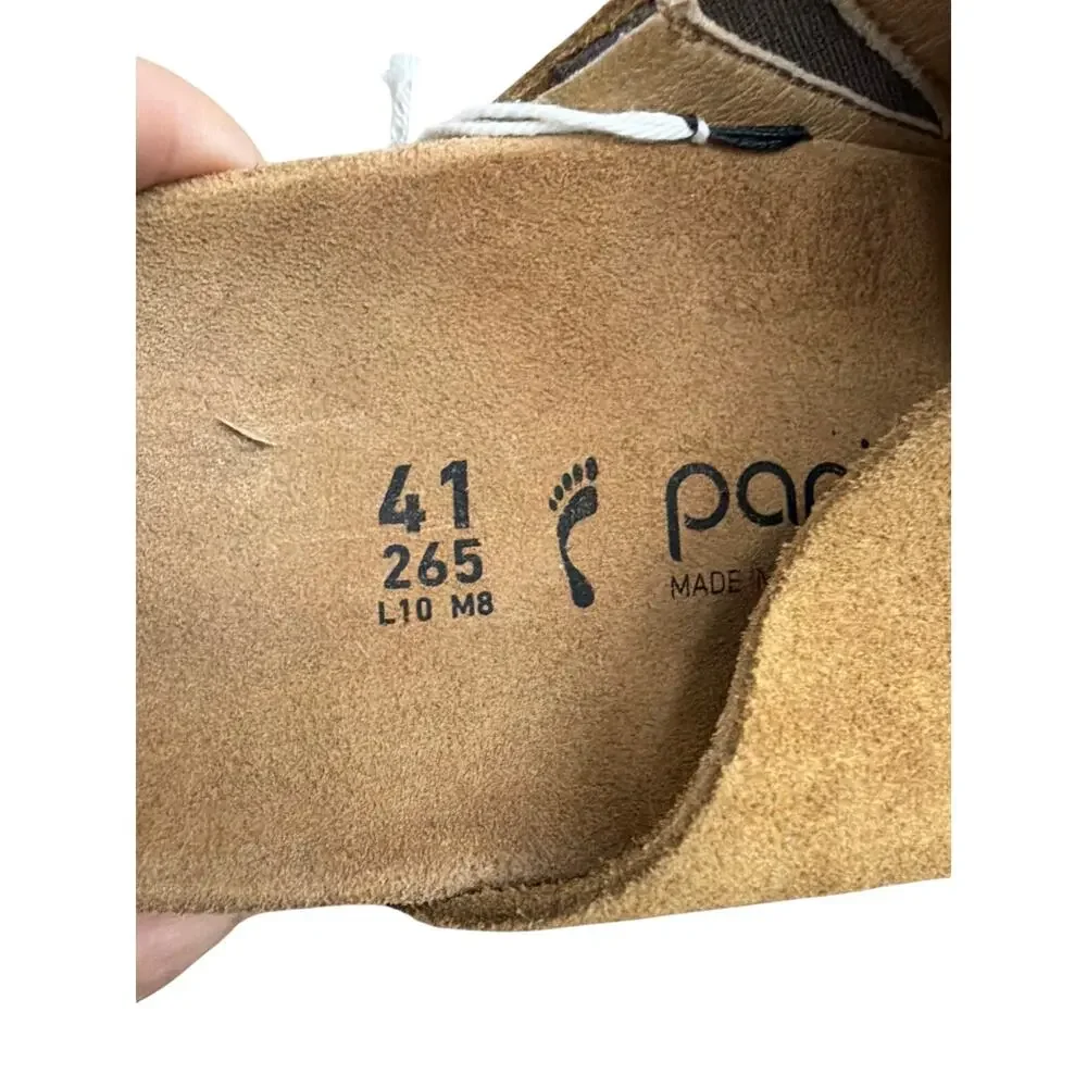 Birkenstock Papillio Namica Tea Suede Wedge Sandals Womens Slide Shoes 41 US 10